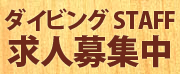 ダイビングスタッフ求人募集中！